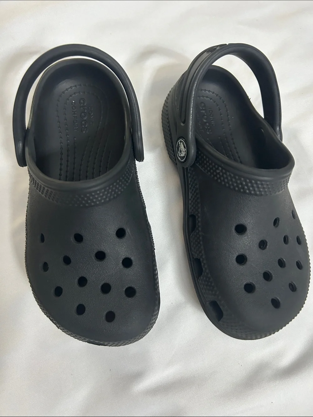 CROCS Kids Black Classic Clog Sandals